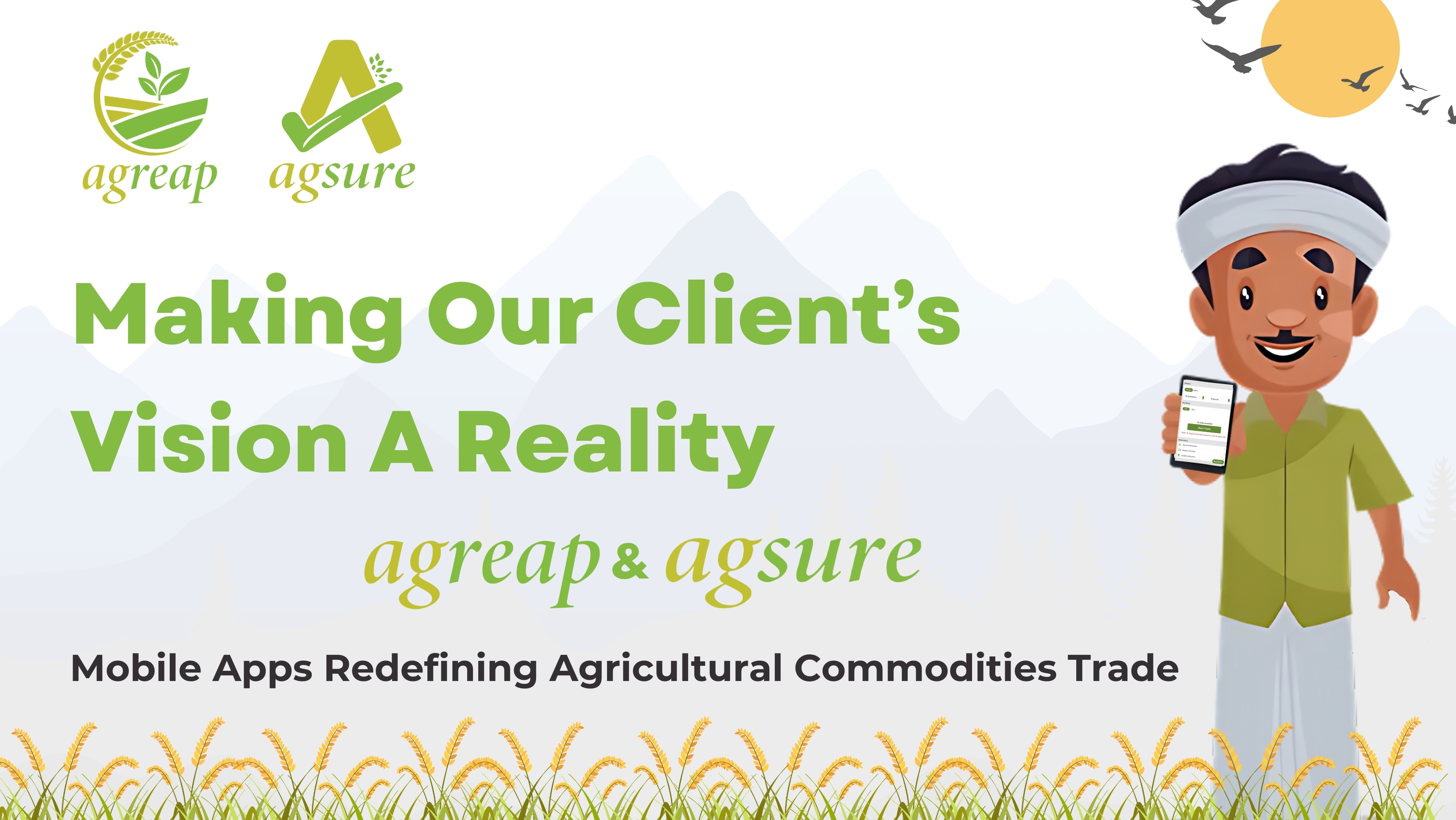 Making our client’s vision a reality, we created Agreap to simplify trade and Agsure to deliver fast, accurate AI-powered grain quality testing. A true game-changer for the sector! Explore the full case study for the details!