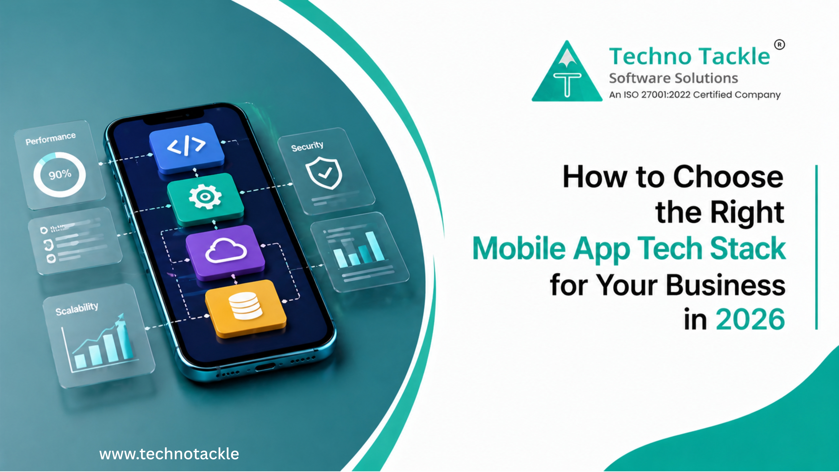 Expert guide to selecting the mobile app tech stack for scalability, performance, and business success.