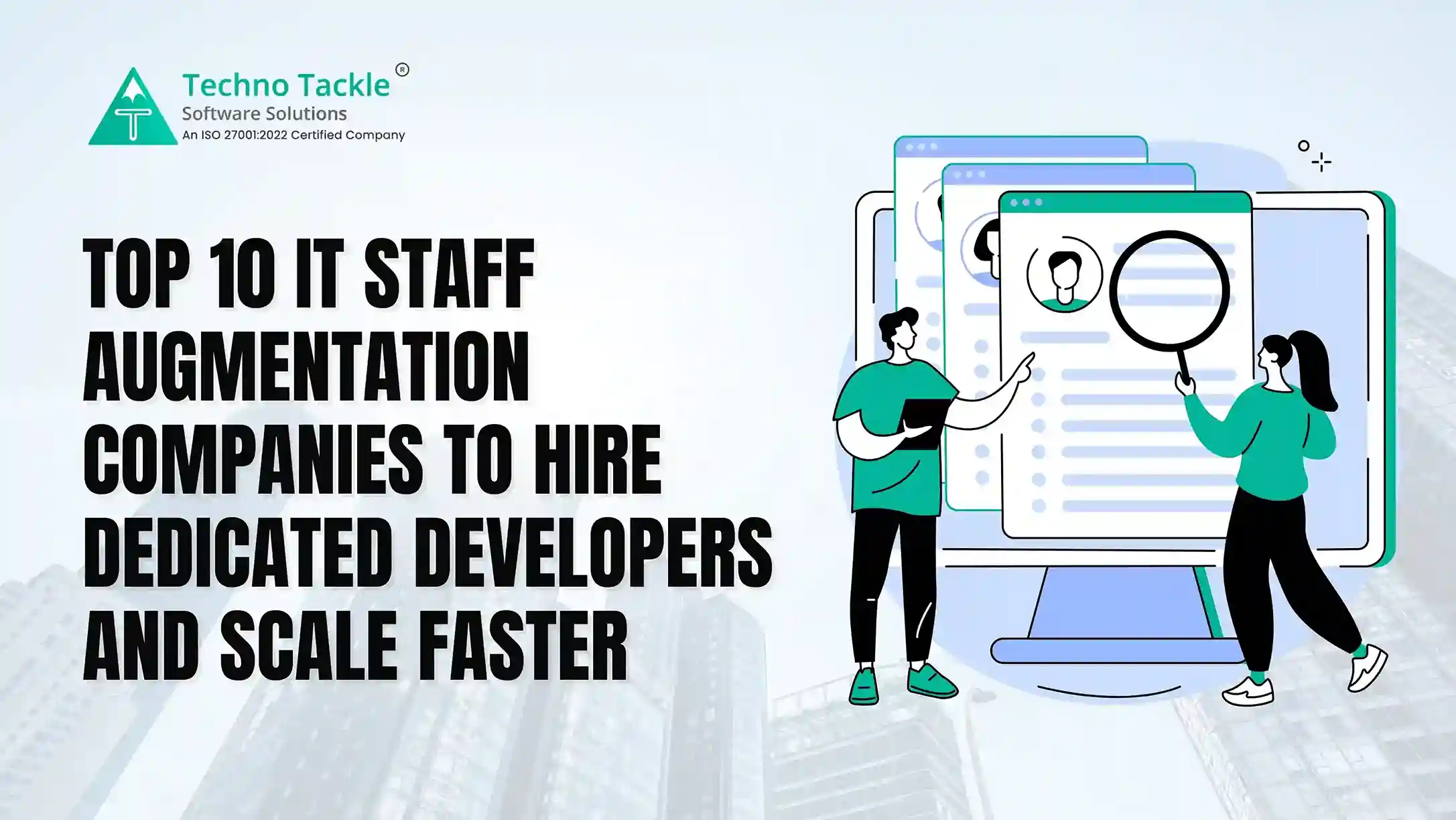 Top IT staff augmentation companies comparison showing dedicated developers working remotely for startups and enterprises.